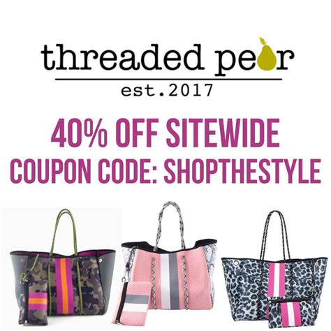 Threaded Pear Coupon: 40% off Code SHOPTHESTYLE - Shop The Style