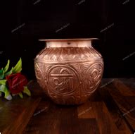 Pure Copper Lota - for Temple Use & Pooja Purpose | Garuda Life