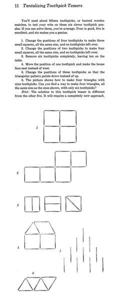 Image result for Toothpick Math Puzzles