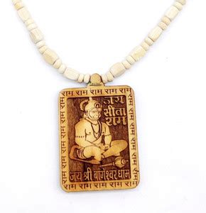 BRIJ HAAT Wooden Hanuman ji sita ram jay shree bageshwar dham Locket ...