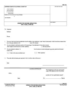 Cr 119 - Fill Online, Printable, Fillable, Blank | pdfFiller