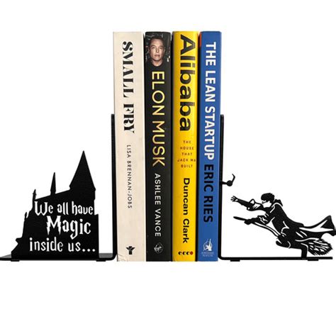 Wizarding World Magical Decorative Metal Bookends Childrens Room ...