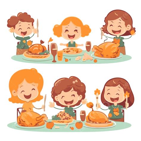 Thanksgiving Dinner Clip Art Free
