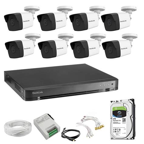 Buy DeckLink 5MP Full HD Cctv Camera Full Set 8 Bullet Day/Night Vision ...