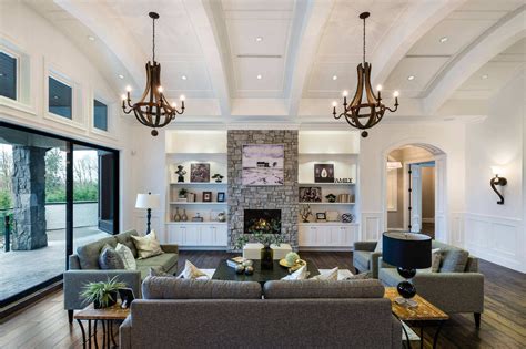 High Ceiling Living Room | Cabinets Matttroy