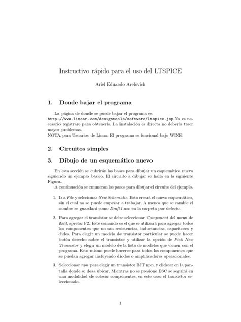 Image result for LTspice Tutorial PDF