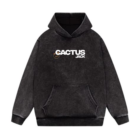 Cactus Jack Acid Wash Oversized Hoodie – Beseksy