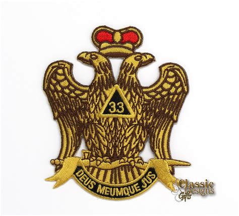 SCOTISH RITE 33 RD DEGREE CROWN UP WINGS EAGLE -HSE US $23.90 ...