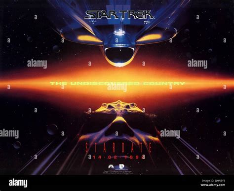 FILM POSTER, STAR TREK VI: THE UNDISCOVERED COUNTRY, 1991 Stock Photo ...