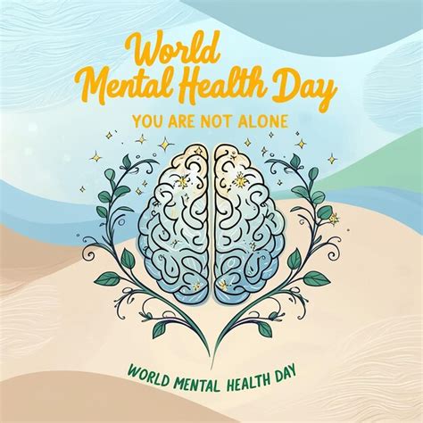 World mental health day template design | Premium AI-generated image