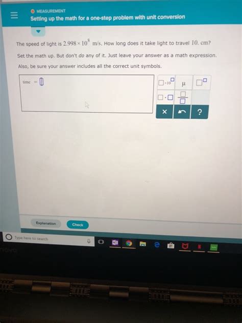 Image result for Setting Up the Math for a One Step Problem with Unit Conversion