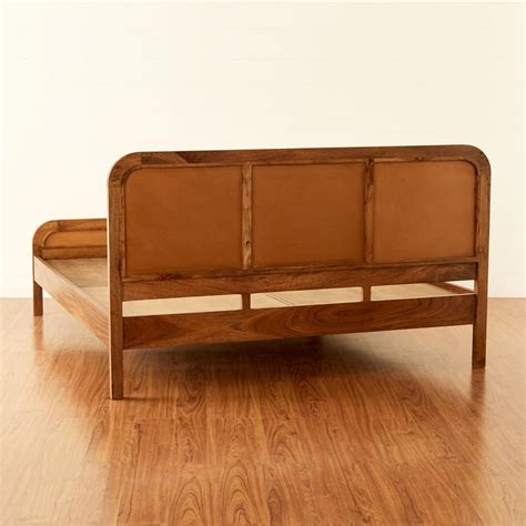 Buy Cane Connection Acacia Wood Queen Bed - Brown from Home Centre at ...