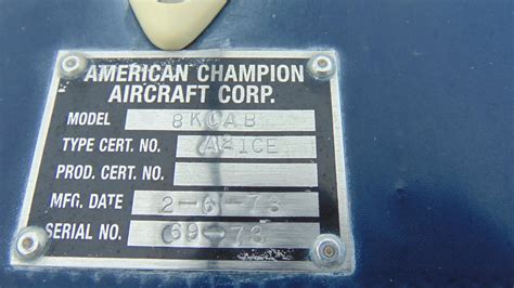 1973 American Champion Aircraft 8KCAB Decathlon| Steel Aviation