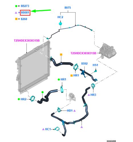 FORD RANGER T6 MK1 Cooling System Tank Overflow Hose India | Ubuy