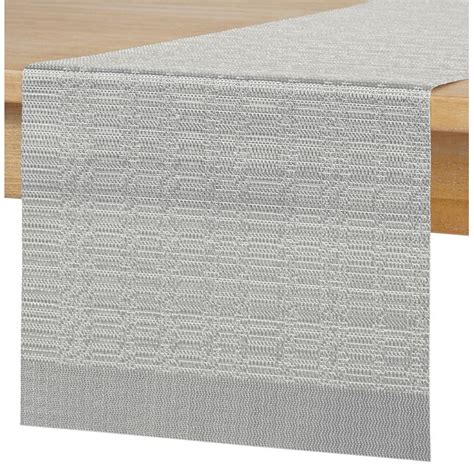 allen + roth Gray Cotton Rectangle Table Runner R-CLDWVN-453 at Lowes.com