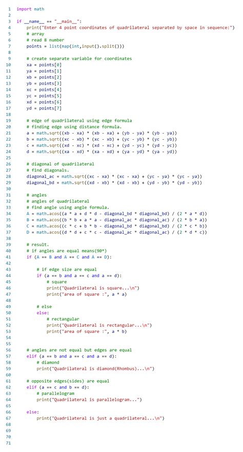 Image result for Python Idle How to Print a Quadrilateral Shape