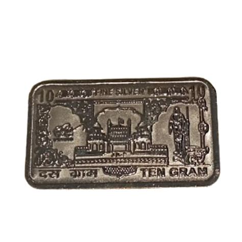 Gopal Jewellers 10gm Fine Silver Bar 999 100 Gm Price 1 10 In India ...