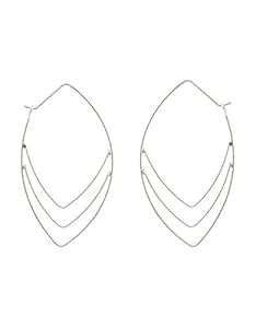 Accessorize Hoop Earrings for Women (Silver) (5045461049538) : Amazon ...