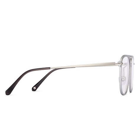 Buy Matte Silver Gunmetal Grey Full Rim Aviator John Jacobs SG ...