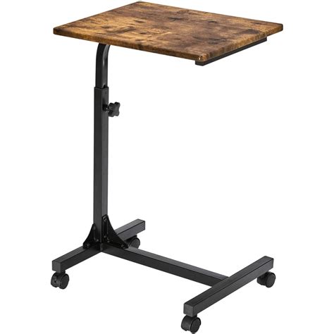 Coavas Over Bed Table C Side Rolling Table 3 Adjustment Levels with ...