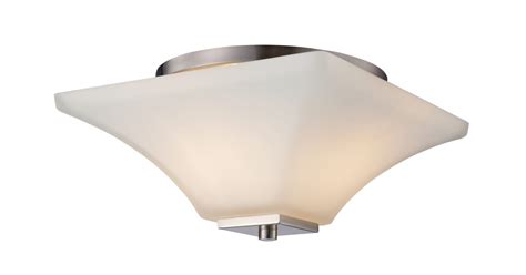 Trans Globe Lighting 70642 BN 2 Light 16" Wide Flush Mount Ceiling ...