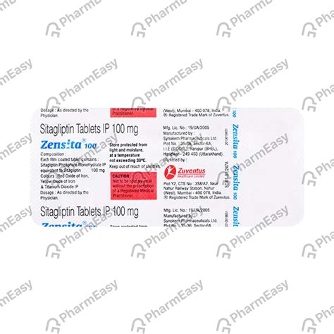 Zensita 100 MG Tablet (10): Uses, Side Effects, Price & Dosage | PharmEasy