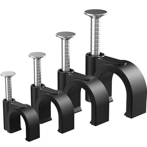 Supvox® (4/6/8/10mm, 200Pcs) Wire Fastener Circle Cable Clips with ...