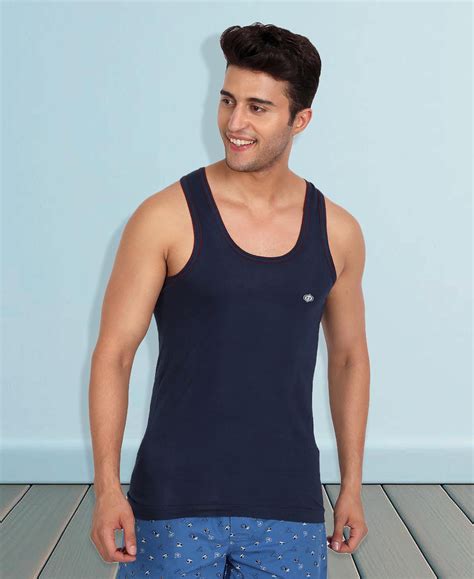 Buy Men Dyed Vest (Pack Of 3) Teal-Brown-Sky ₹260: TT Bazaar – T T Bazaar