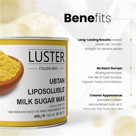Luster Ubtan Hair Removal Hot Wax - 600g