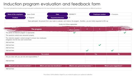 Image result for Induction Program. Feedback Form