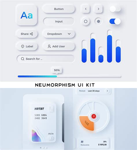 Neumorphism UI Kit | Free download