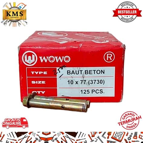 Jual Dynabolt Wowo 10 x 77 ( Dinabolt / Baut Tanam/Beton ) - 1box isi ...