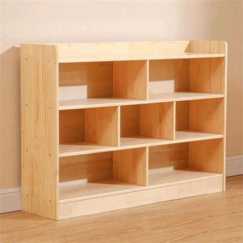 Buildream 6 Section Engineered Wood Storage Organizer for Commercial or ...