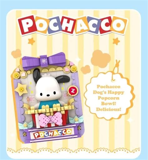 Sanrio Dessert Bar Pochacco Wall Hanging Building Blocks Toy ...