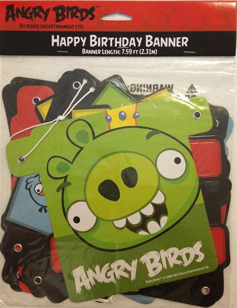 Buy Angry Birds Happy Birthday Banner 1ct Online at Lowest Price in ...