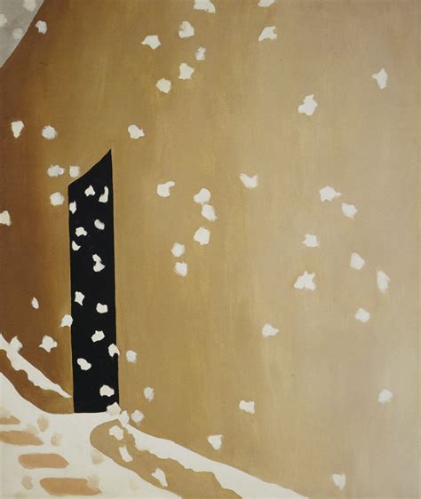 Black Door With Snow - Art Prints by Georgia O'Keeffe | Buy Posters ...