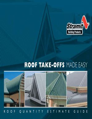 Stramit Roof Take Offs Made Easy Roof Quantity Estimate Guide - Fill ...