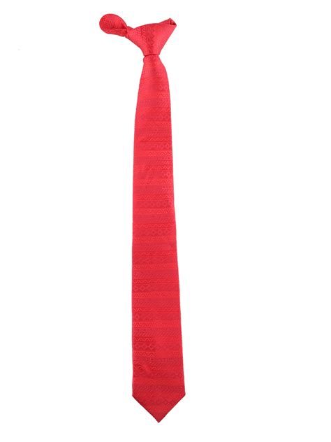 Red geometric Silk Necktie