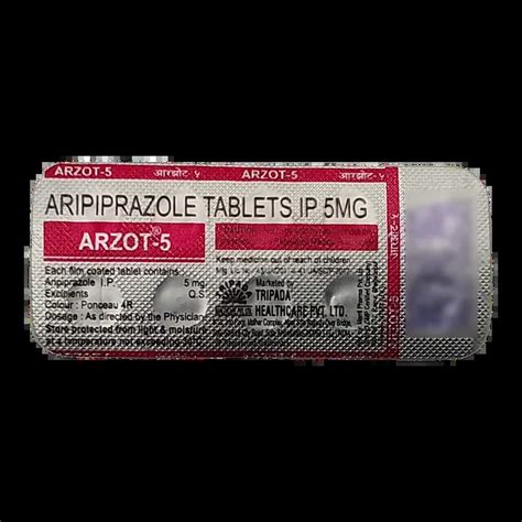 ARZOT 5MG TABLET 10'S : View Price, Combination and Alternatives | Medkart