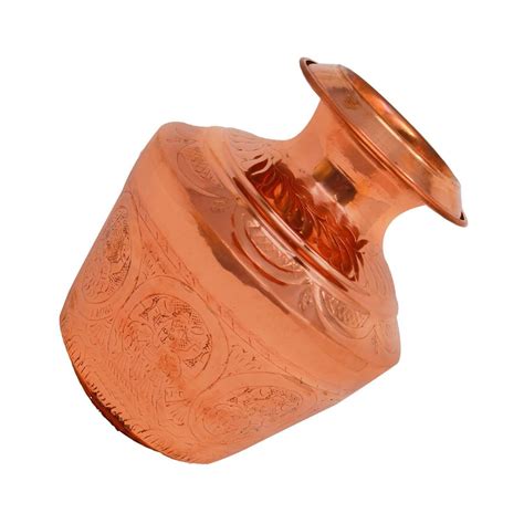 Pure Copper Ashtalakshmi Kodam Ghada Kodam Nakshi Cooper Pooja Kalash ...