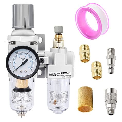 Buy 14" NPT Compressed Air Filter Regulator Lubricator Combo Pneumatic ...