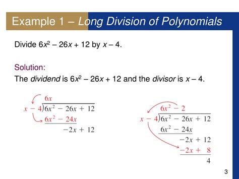 Divide Polynomials Using Long Division 的图像结果