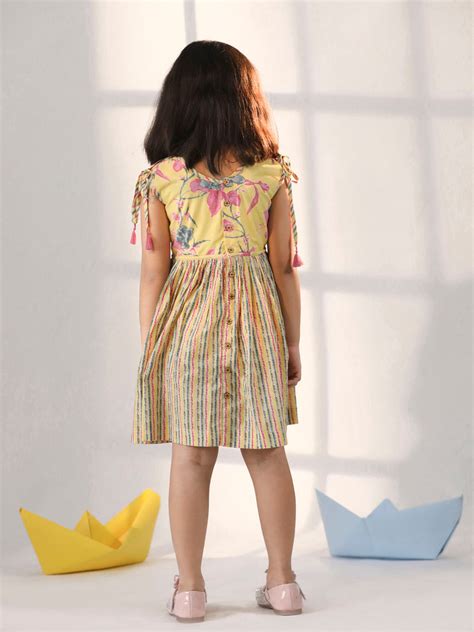 Girl's' Yellow Dress – vastramay