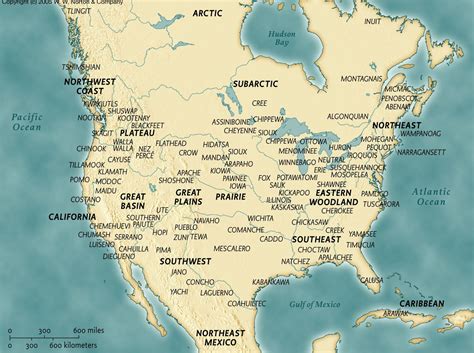 Map Of The American Indian Tribes - indian tribes in america map