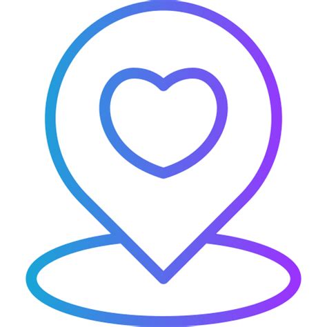Location mark - Free love and romance icons