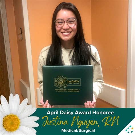 Memorial Health System on LinkedIn: 🌼 April Daisy Award Honoree - Justina Nguyen, RN 🌼 "Justina ...