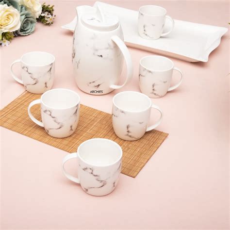 ARCHIES Quirky Coffee Tea Mug, Porcelain Drinking Cup Set for Hot ...