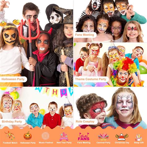 ENJSD Face Paint Kit, 14 PCS Face Paint Set for Kids | Ubuy India