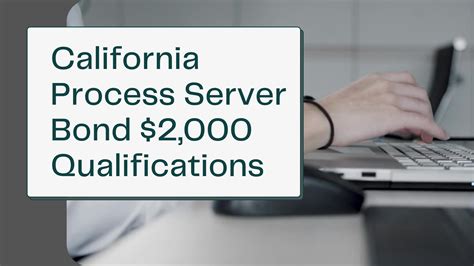California Process Server Bond $2,000