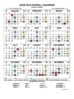 UCSD 2019 PAYROLL CALENDAR / ucsd-2019-payroll-calendar.pdf / PDF4PRO